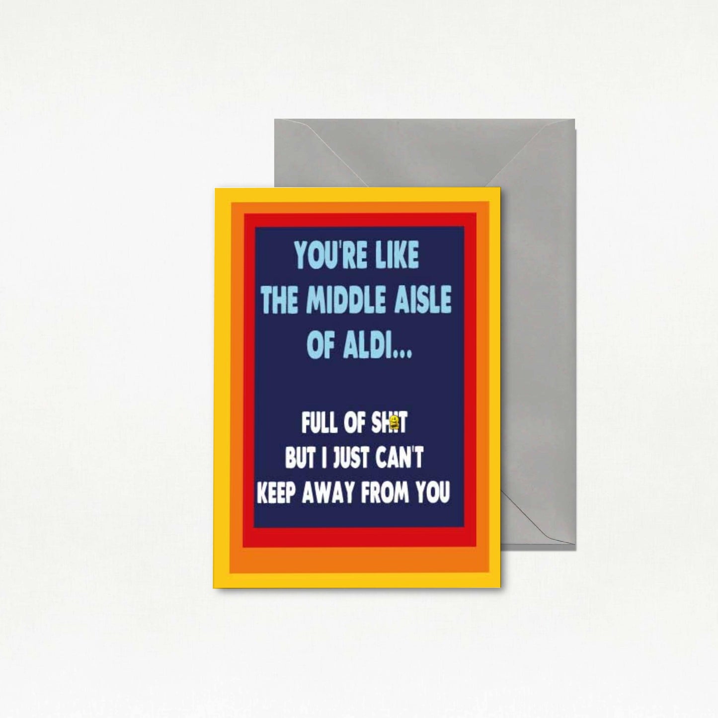 Middle Aisle of Aldi Greeting Card