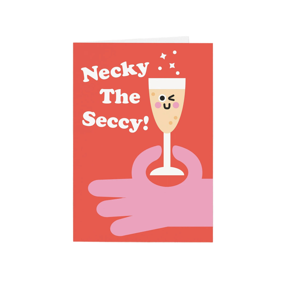 Necky The Seccy Prosecco Greeting Card