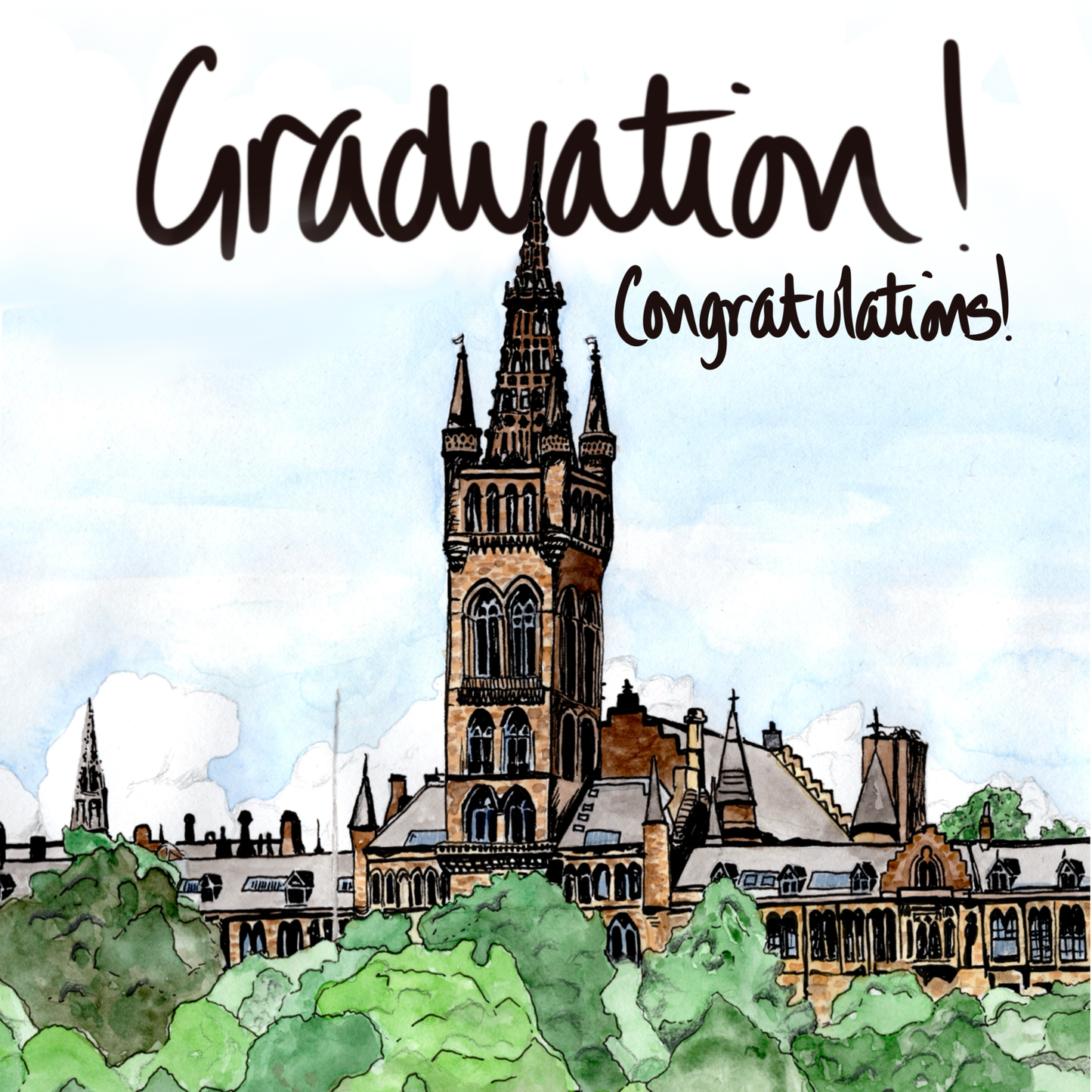 Glasgow University Greeting Card