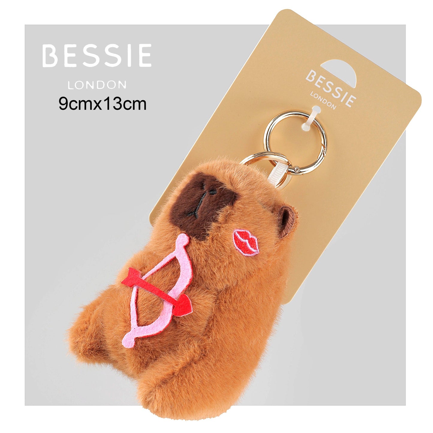 Cupid Capybara Plush Bag Charm