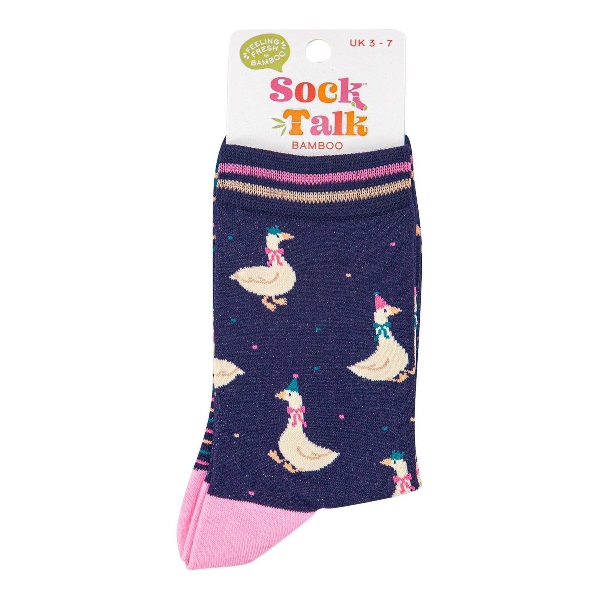 Silly Goose Bamboo Socks in Navy Blue