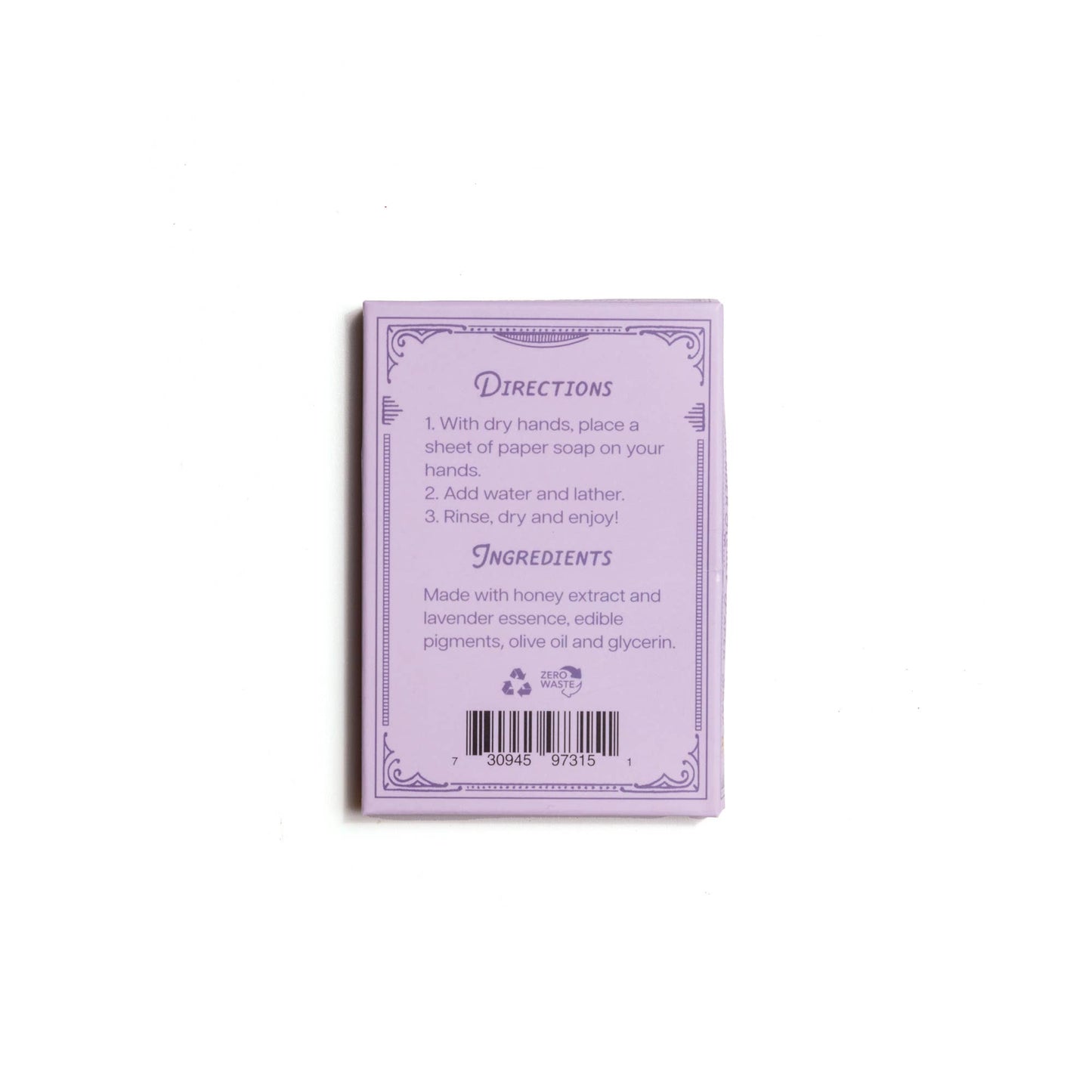 Lavender Honey Scent Paper Soap – 50 Sheets