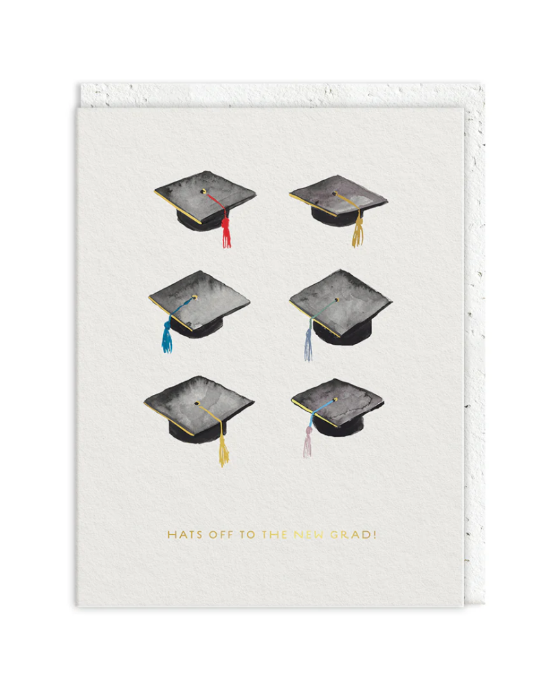 Hats Off To The New Grad Graduation Card