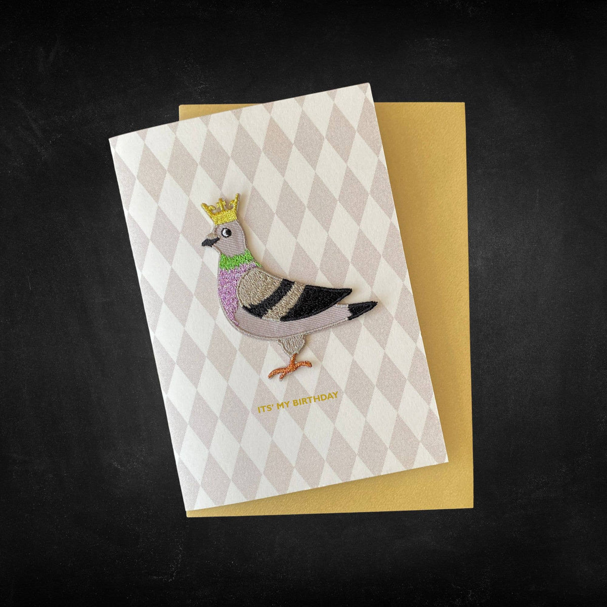 Pigeon Iron On Patch Birthday Card