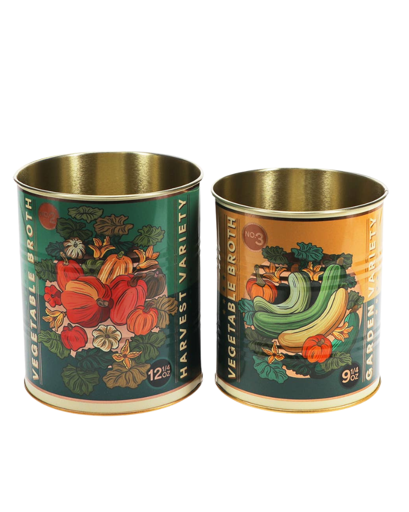 Vegetable Storage Tins Set of 2