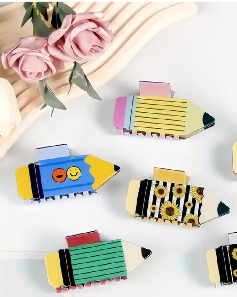 Pencil Shaped Acrylic Hair Claw