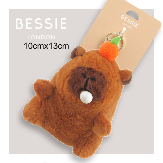 Plush Orange Capybara Bag Charm