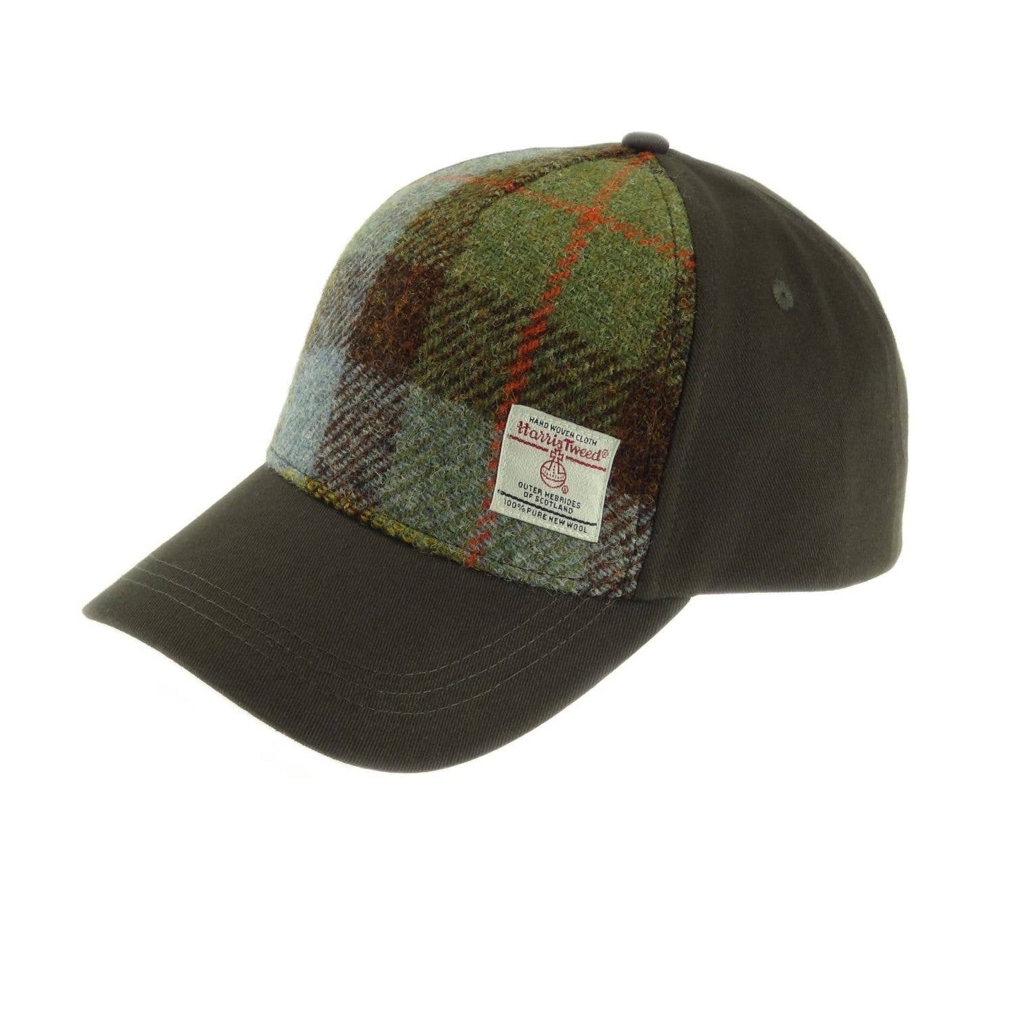 Harris Tweed Baseball Cap in Brown