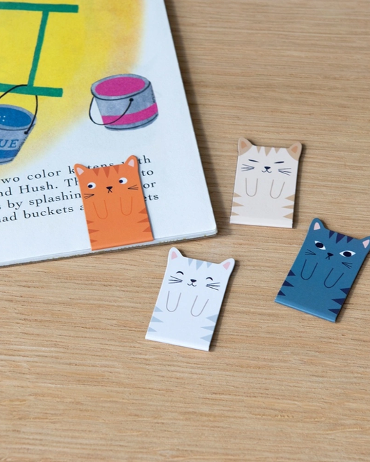 Cat Magnetic Bookmarks Set of 4