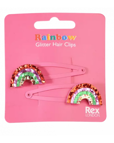 Rainbow Hair Clips - Set of 2