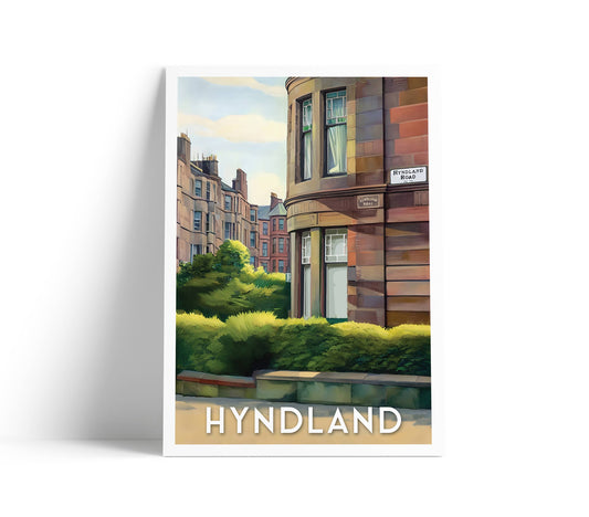 Hyndland Glasgow Tenaments A4 Print