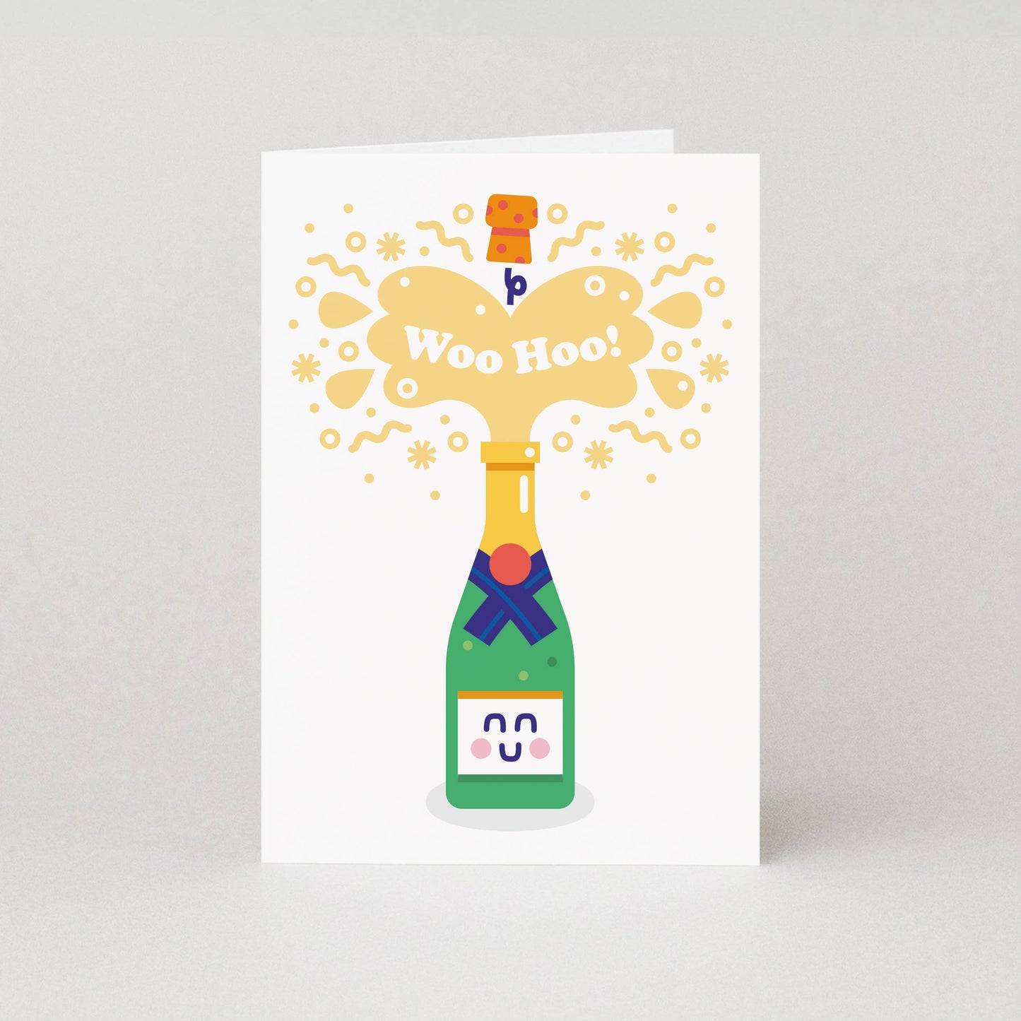 Woohoo Congratulations Champagne Greeting Card