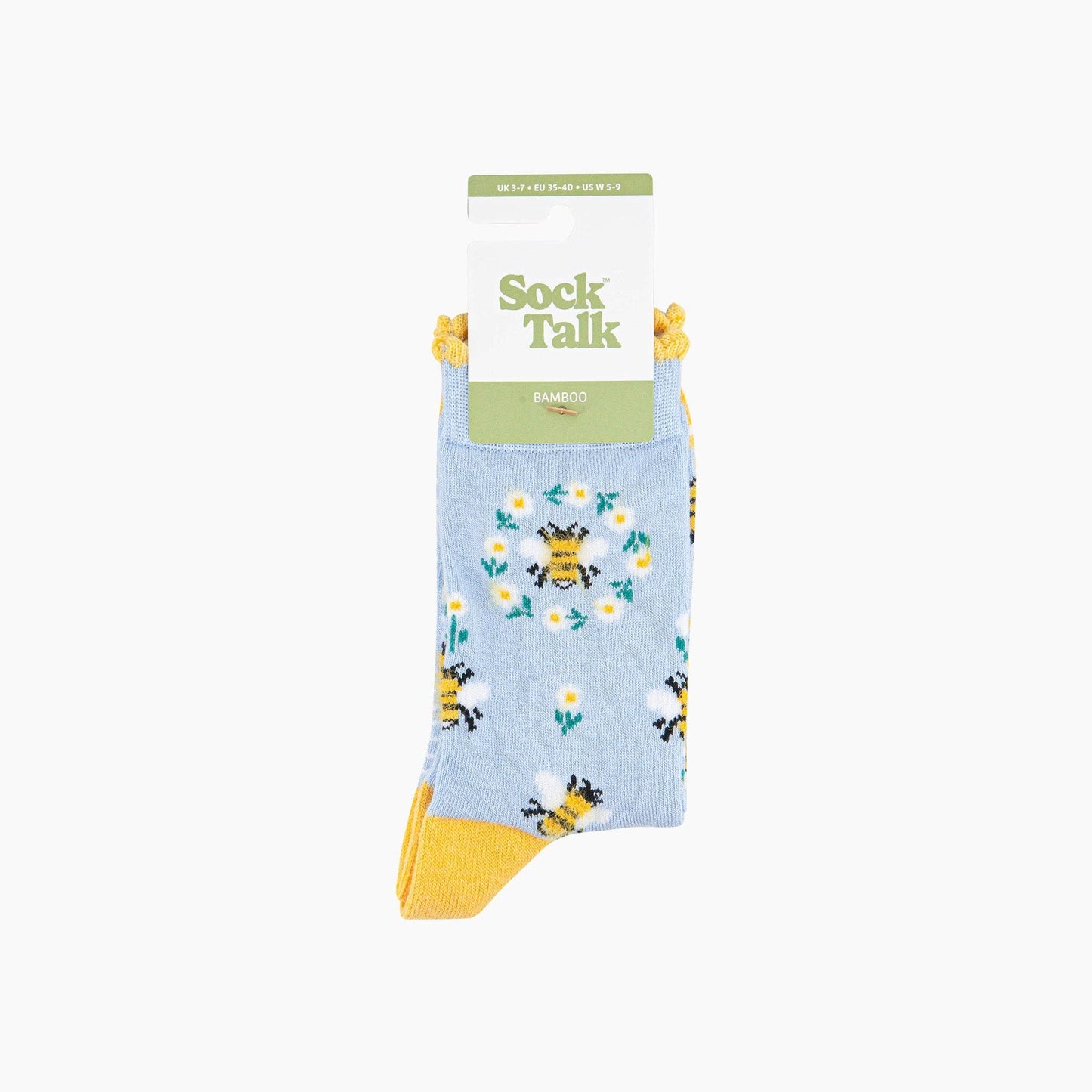 Bee Wreath Fluffy Bamboo Socks