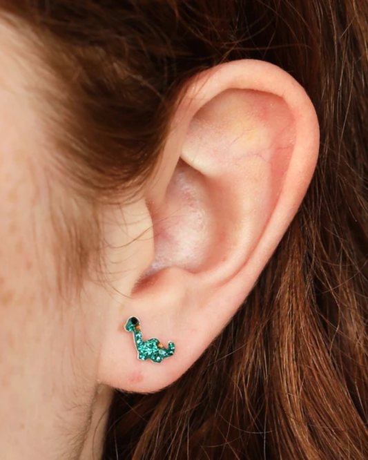 Nessie Sterling Preciosa Crystal Stud Earrings