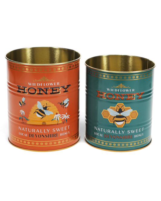 Wildflower Honey Storage Tins Set Of 2