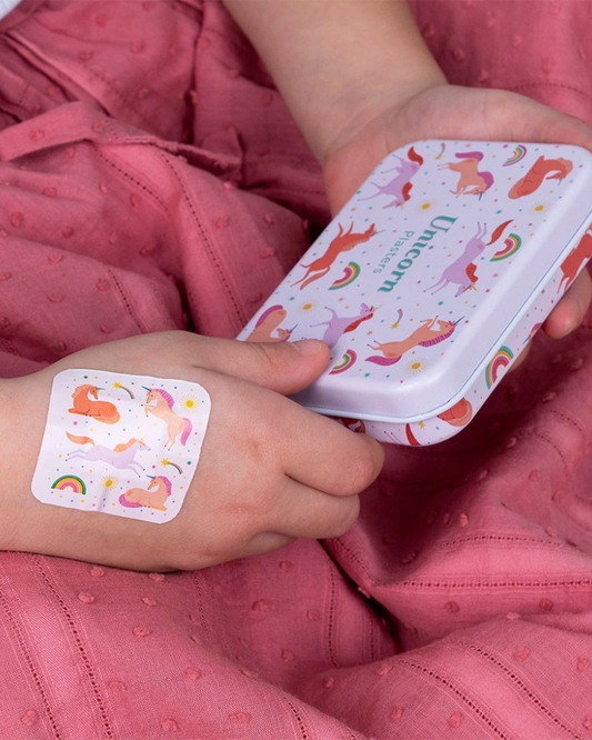 Unicorn Children's Plasters in a Tin Set of 30
