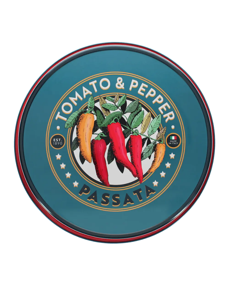 Passata Round Metal Serving Tray