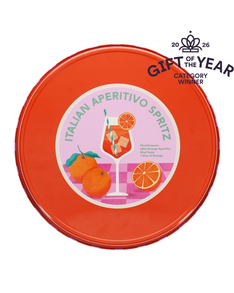 Aperitivo Spritz Round Metal Serving Tray