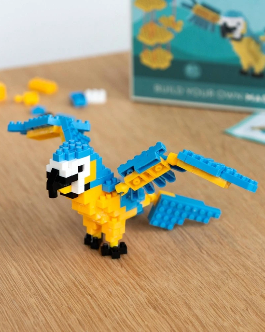 Build Your Own Macaw Bird Brick Kit