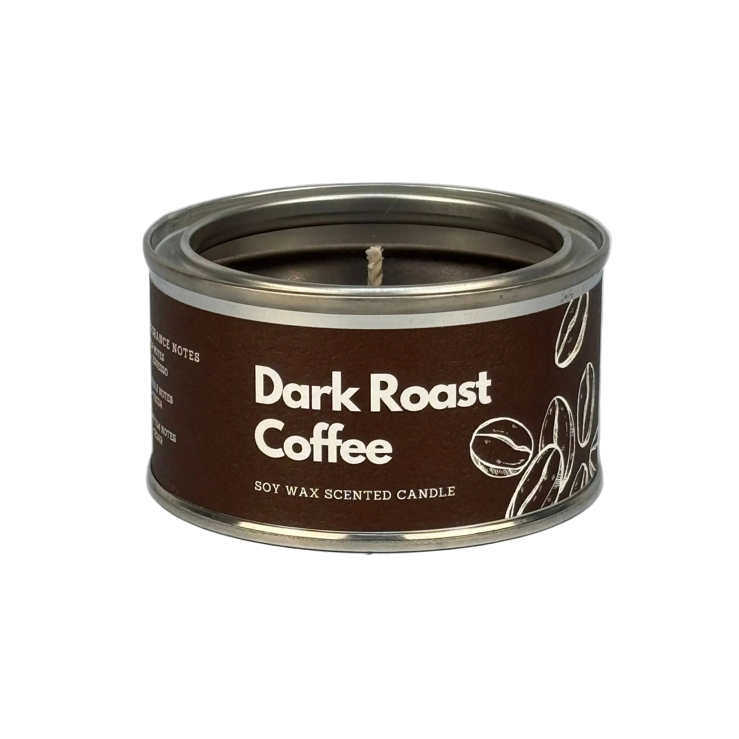 Dark Roast Coffee Paint Tin Candle
