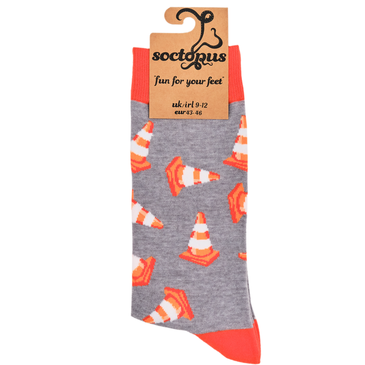 Glasgow Traffic Cone Crew Socks