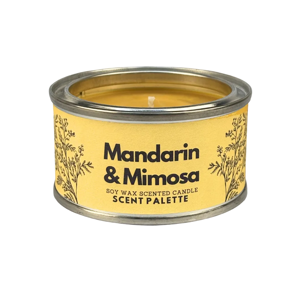 Mandarin & Mimosa Paint Tin Candle