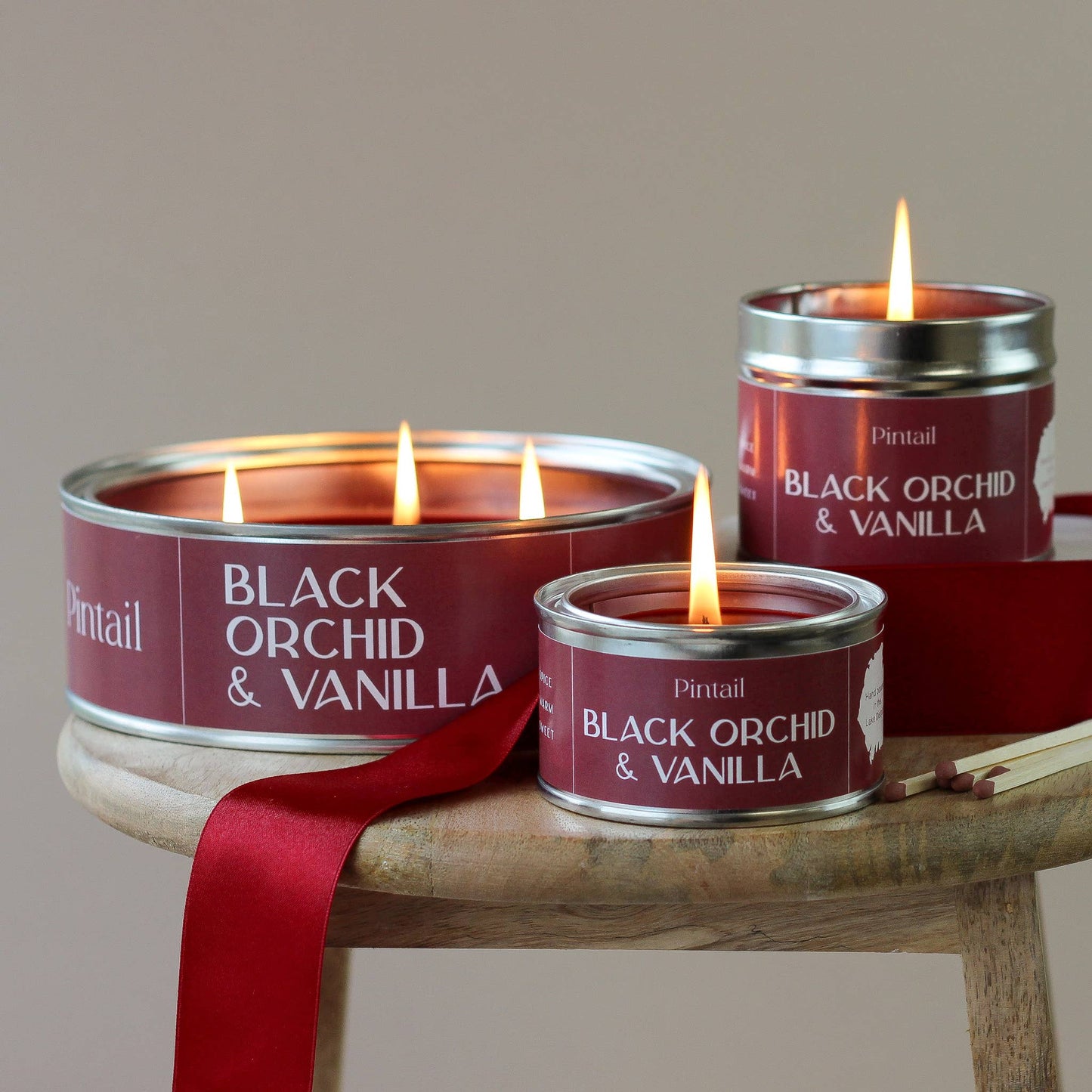 Black Orchid and Vanilla Paint Pot Candle