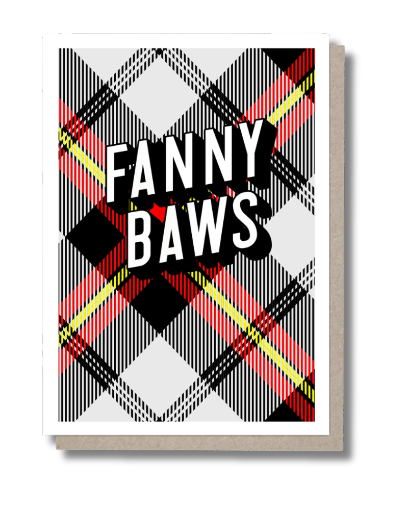 Fanny Baws Tartan Greeting Card