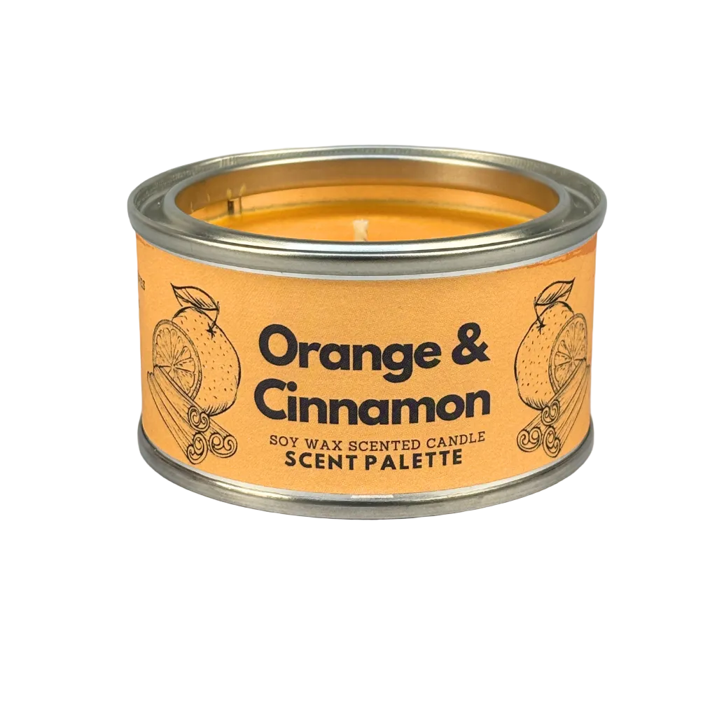 Orange & Cinnamon Paint Tin Candle