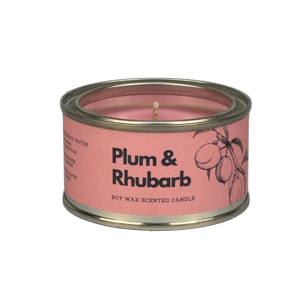Plum & Rhubarb Paint Tin Candle