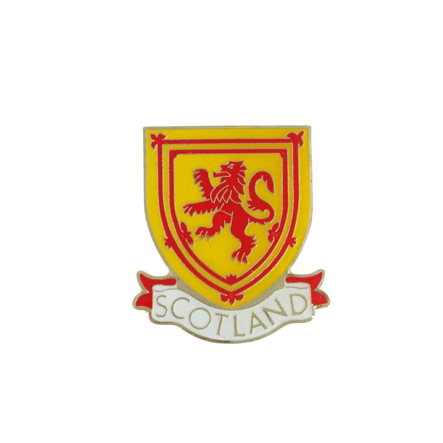 Lion Rampant Enamel Pin Badge