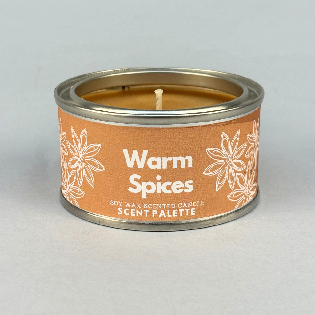 Warm Spices Paint Tin Candle