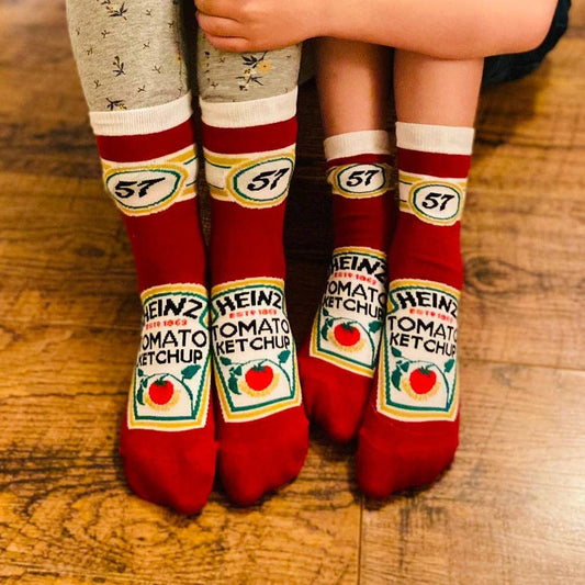 Heinz Tomato Ketchup Kids' Socks UK 12.5-3.5