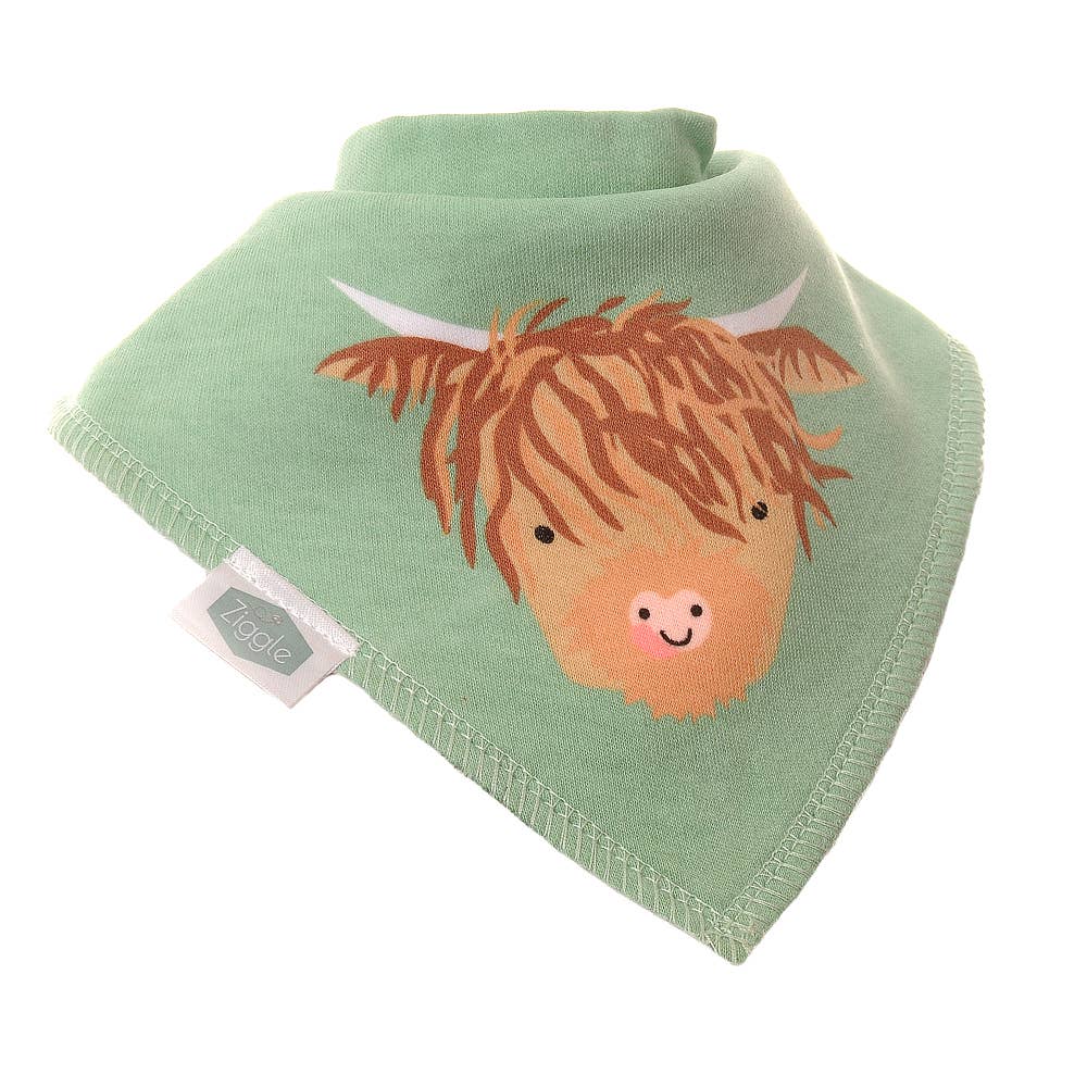 Highland Cow Baby Bib