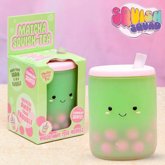 Squishy Matcha Boba Stress Toy