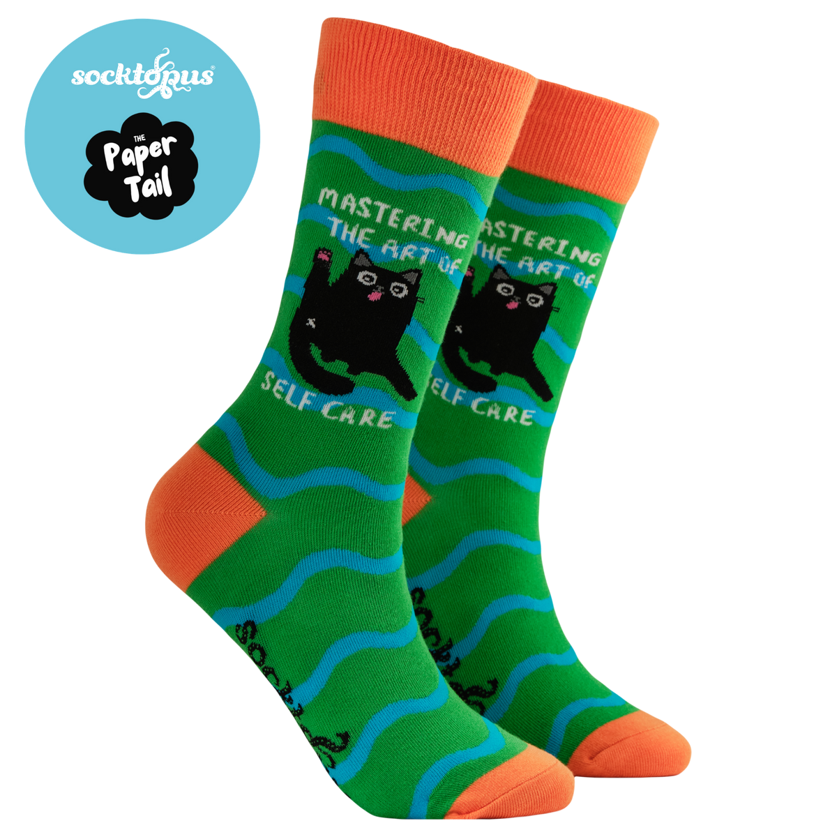 Mastering the Art of Self Care Socks in Green