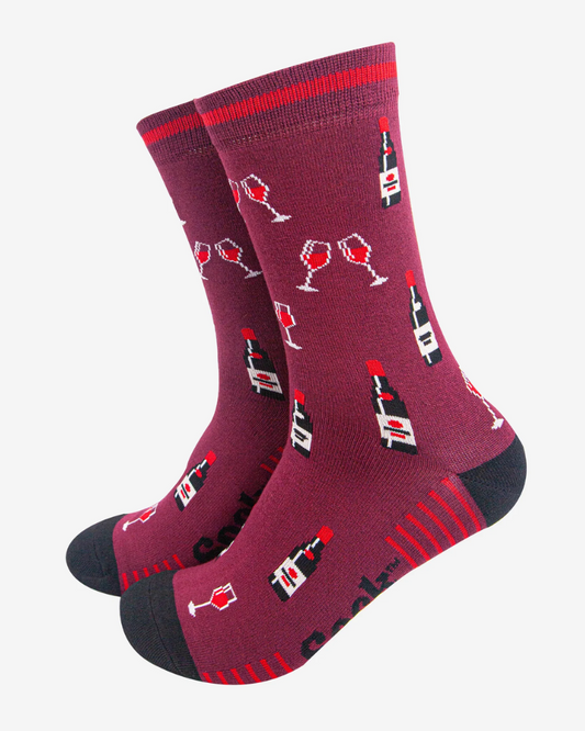 Red Wine Bamboo Socks