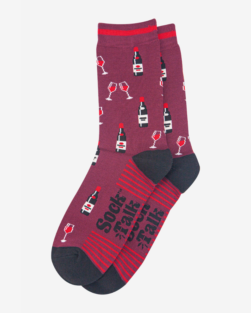 Red Wine Bamboo Socks