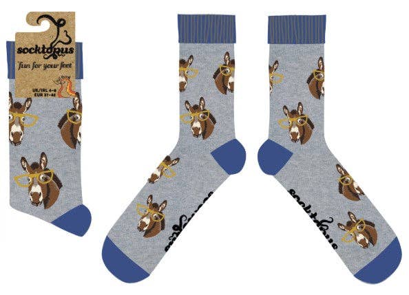 Smart Ass Donkey Crew Socks