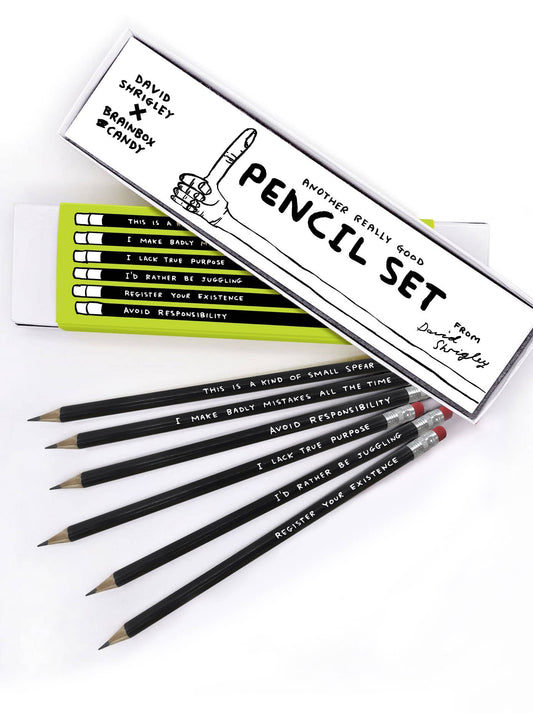 David Shrigley Pencil Box Set of 6