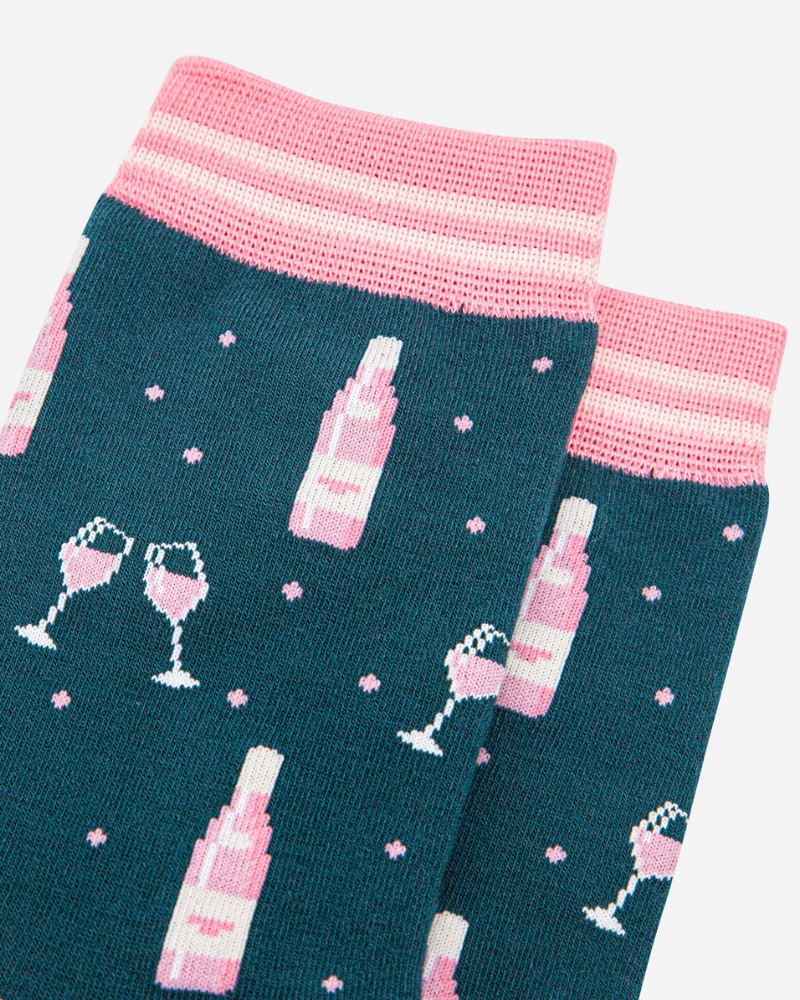 Rosé Wine Bamboo Socks