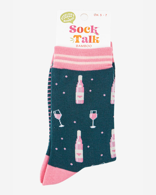 Rosé Wine Bamboo Socks