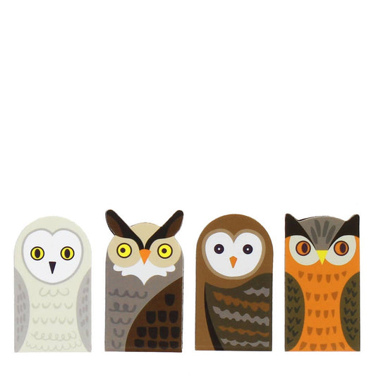 Owl Magnetic Bookmarks Set of 4