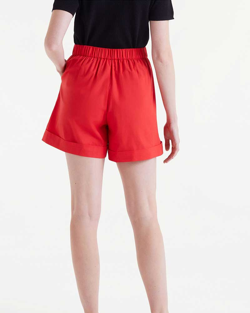 Red Button Shorts