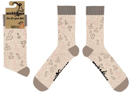 Sock and Balls Willy Socks in Oatmeal