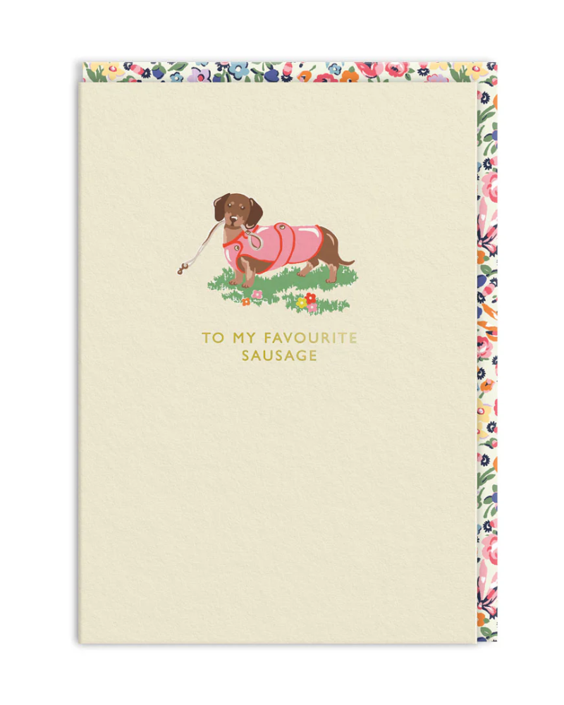 To My Favourite Sausage Dachshund Greeting Card
