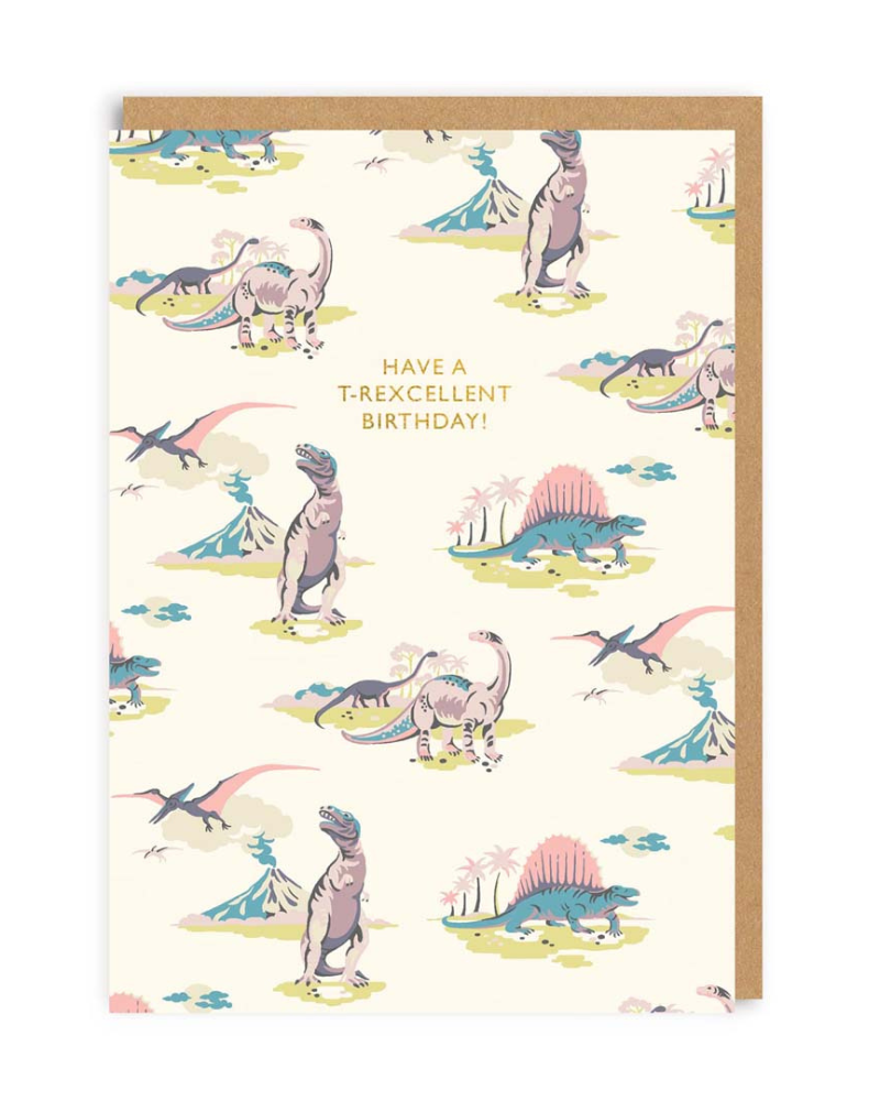 T-Rexcellent Birthday Greeting Card