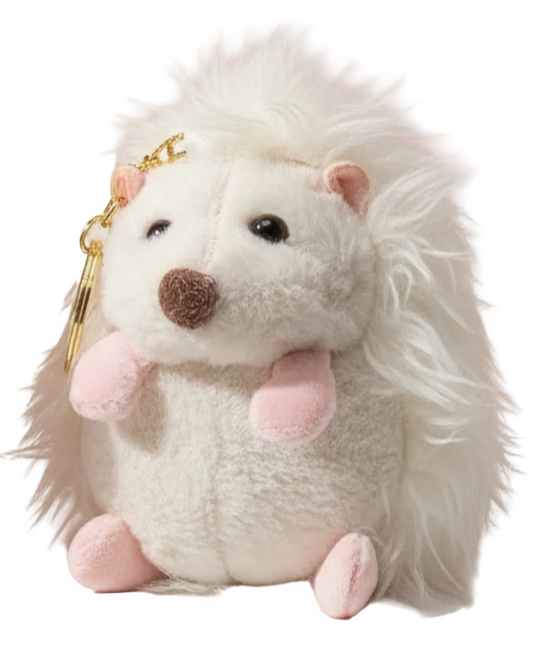 Hedgehog Bag Charm in Purple or White