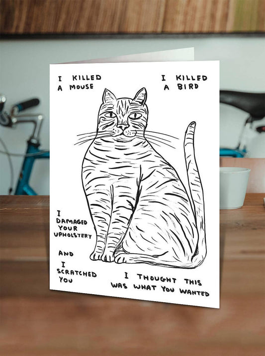 Cat Confessions Greeting Card
