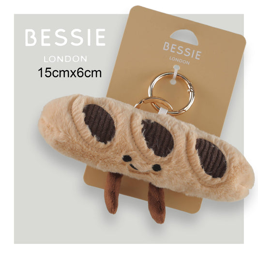 Plush French Baguette Bag Charm